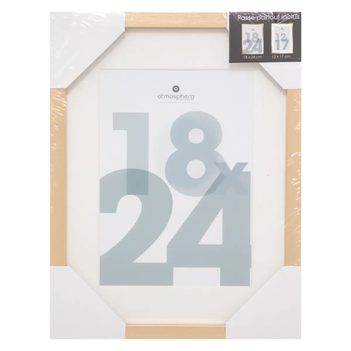 Cadre photo "Manu" doré 18x24cm