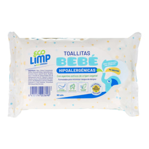 Toallitas Bebé Mimidu ECO 60 Uds