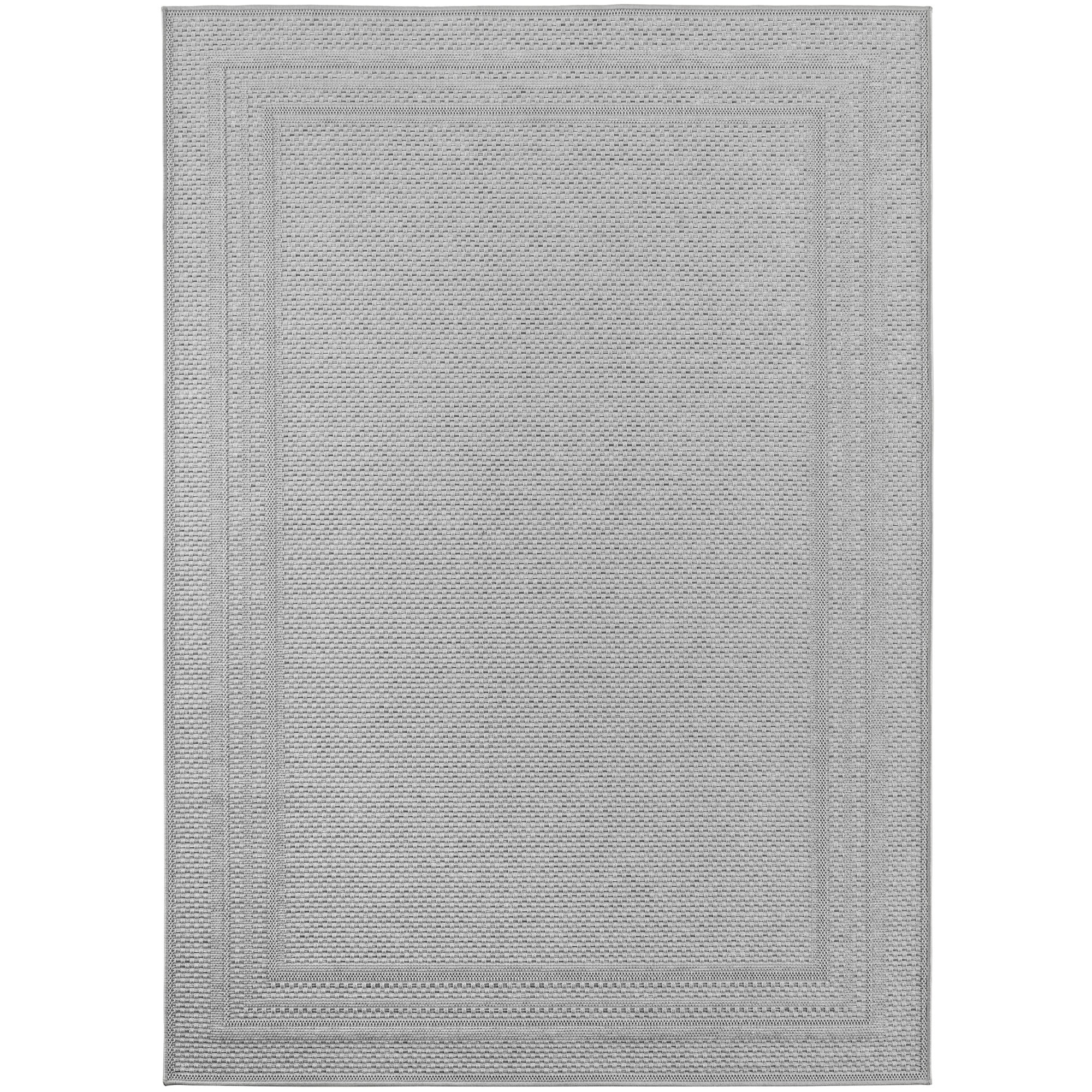 TENERIFE - Tapis intérieur/extérieur gris, design contemporain