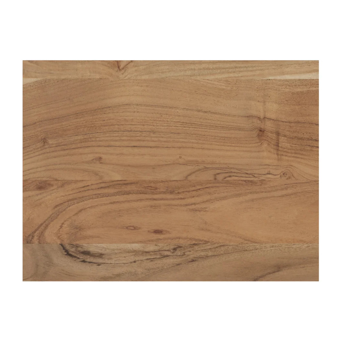 Table de chevet en bois d'acacia et métal, 1 tiroir et 1 niche - Alabama