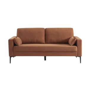 Canapé 3 places pieds métal velours côtelé BJORN