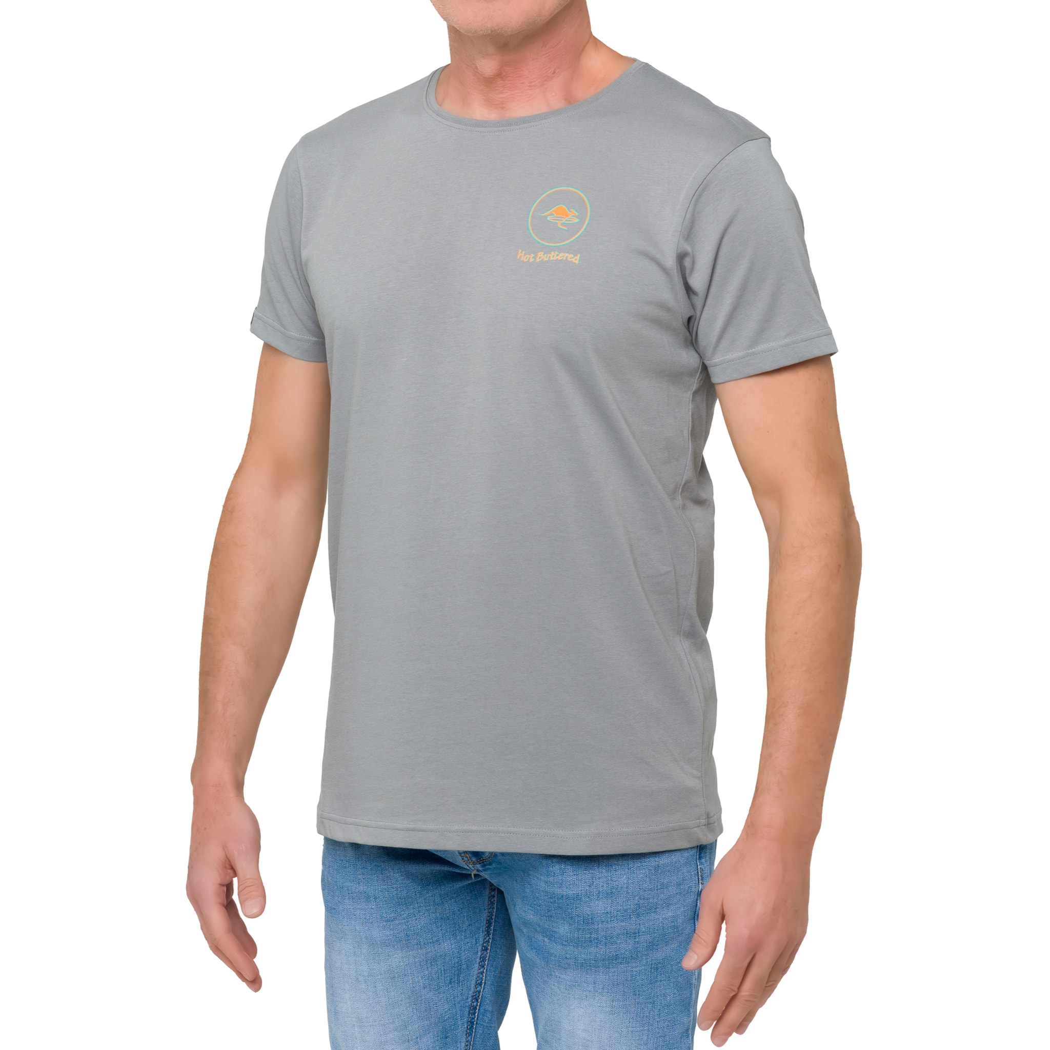 Camiseta de algodón 150 gr Hot Buttered Flame gris