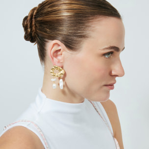 Pendientes Dehan acabado oro amarillo 18k