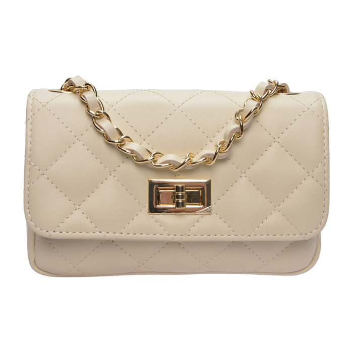 Borsa a spalla Anna Luchini Beige