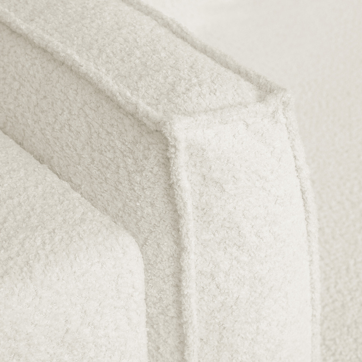 Canapé convertible 3 places en tissu bouclé - MILLA