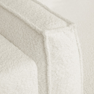 Canapé convertible 3 places en tissu bouclé - MILLA