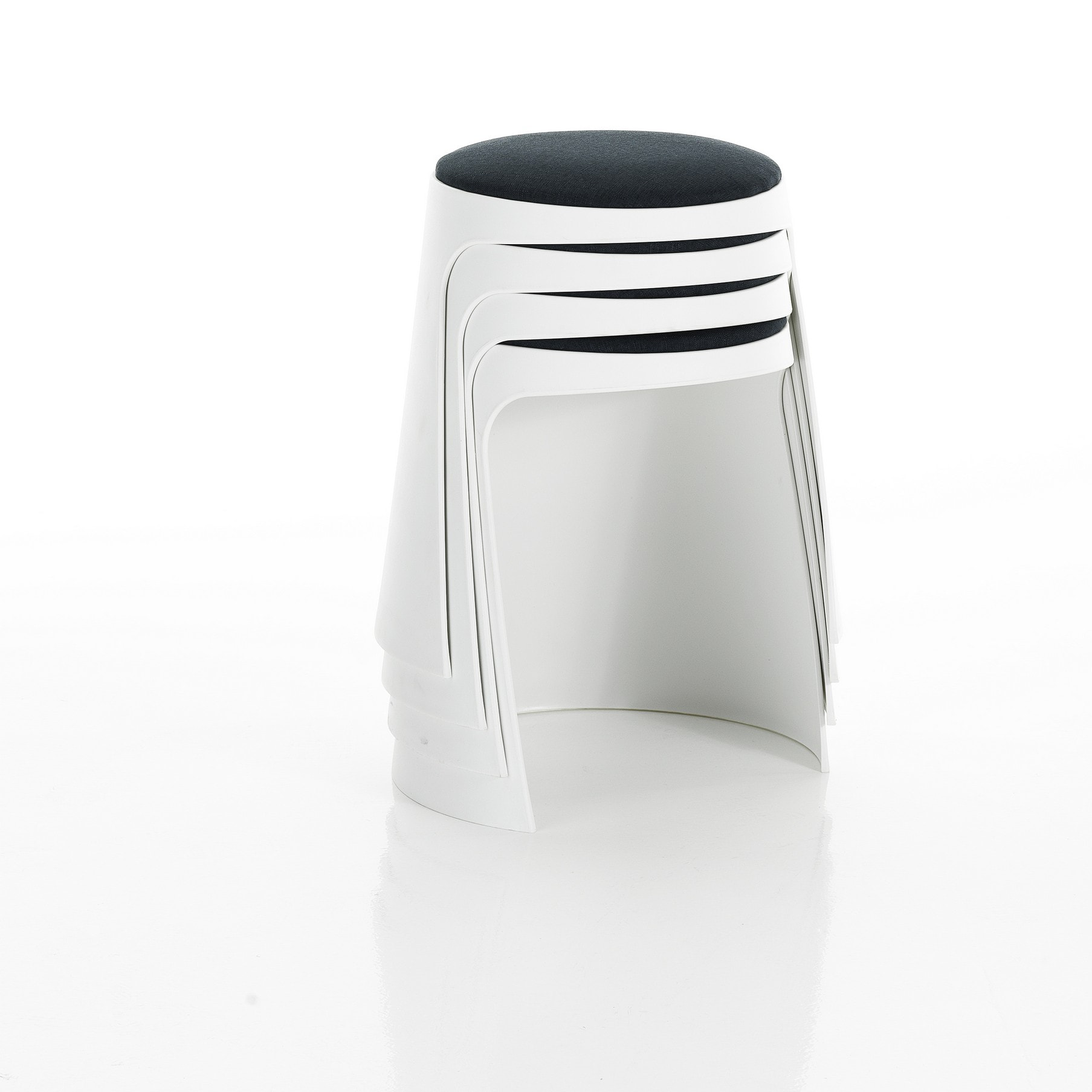 Tomasucci Tabouret TEX Blanc