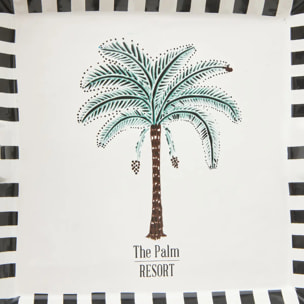 Cendrier Reso 18,2x18,2x4cm motif palmier