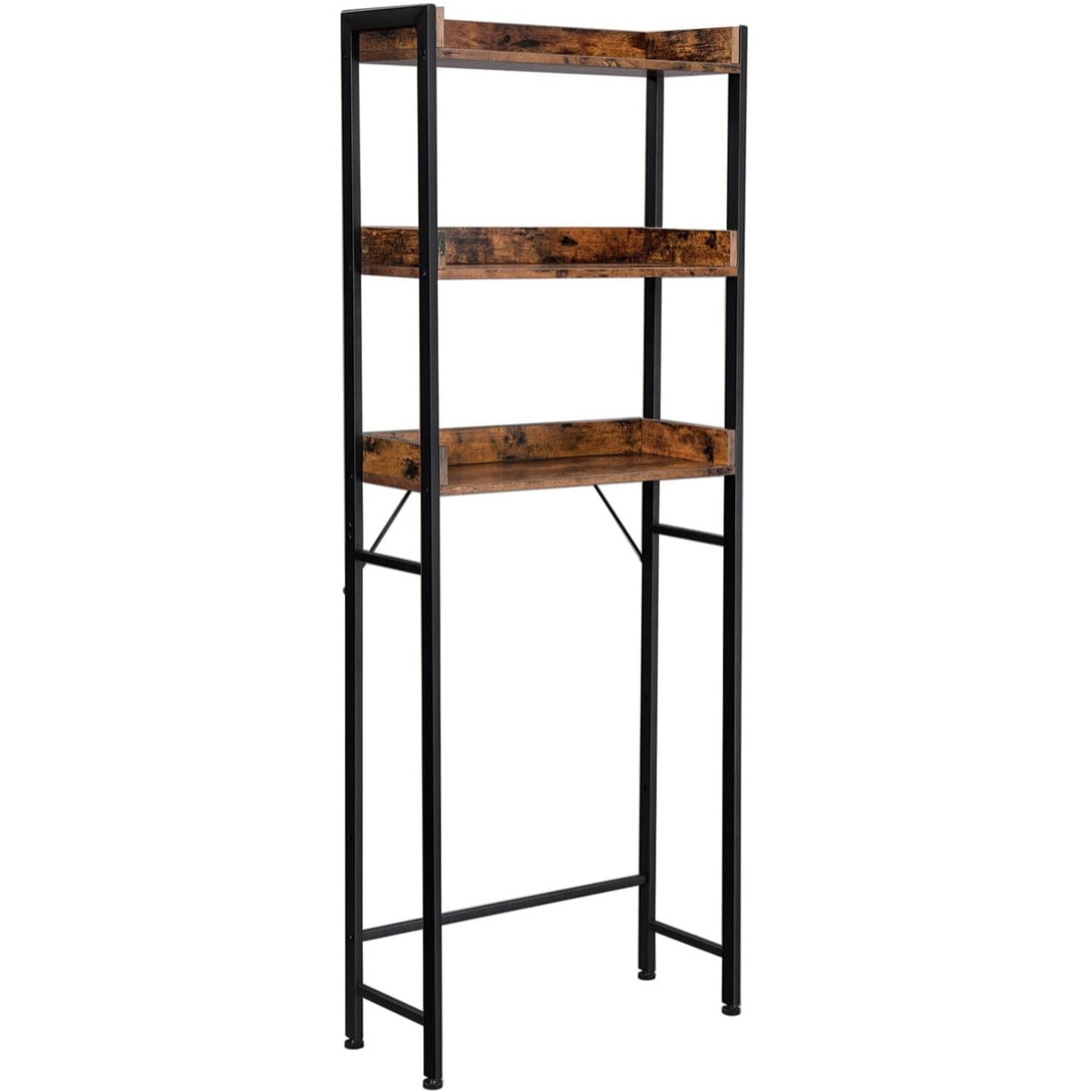 Scaffale bagno sopra WC stile industriale rustico BTS002B01V1
