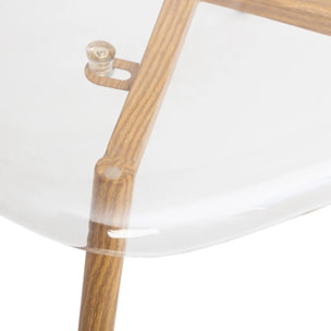 Chaise "Taho" 44cm transparent