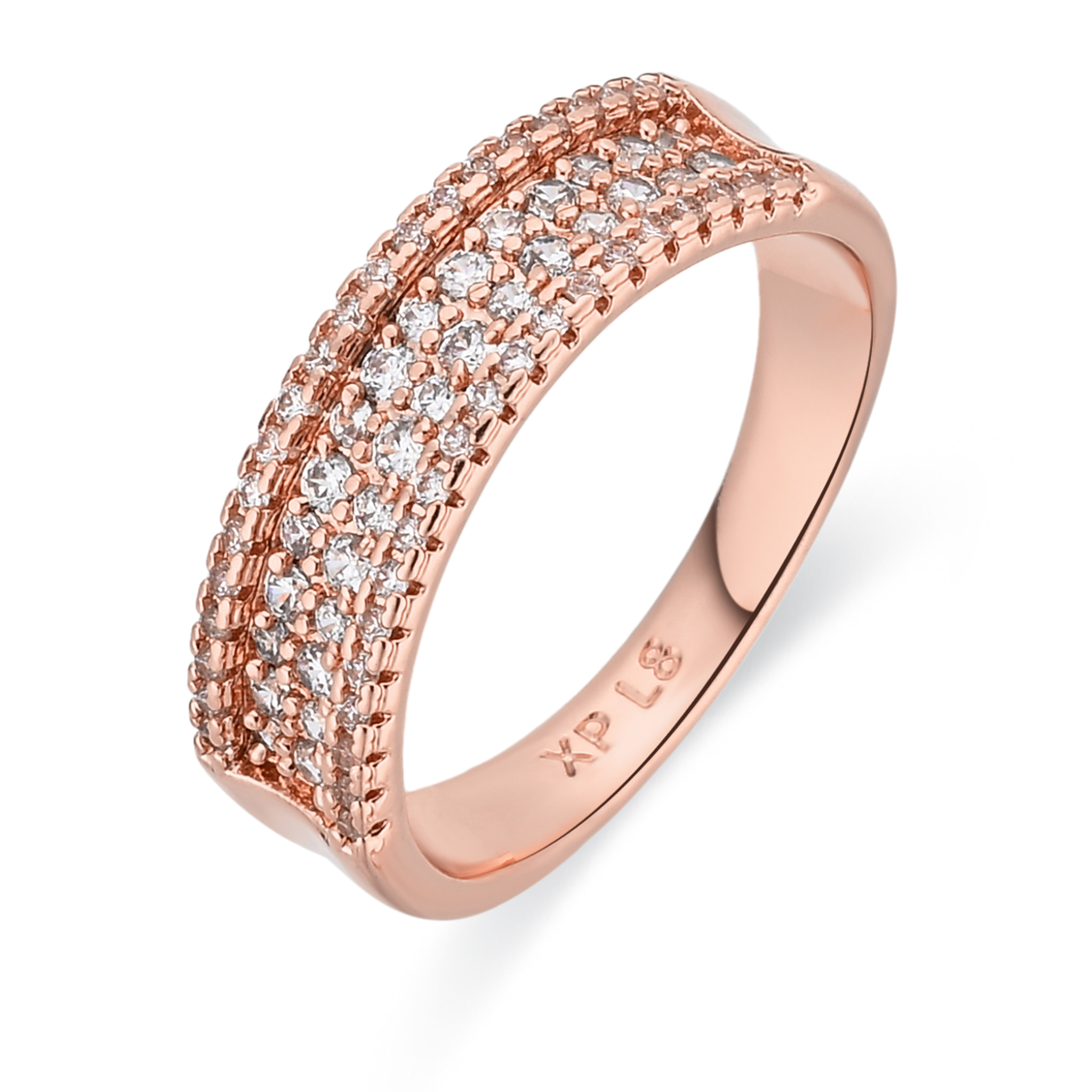 Anillo Rudros acabado oro rosa 18k