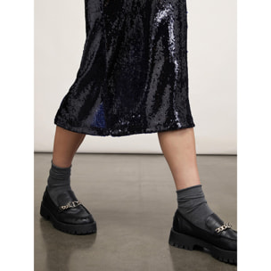 Motivi - Gonna longuette in paillettes - Blu