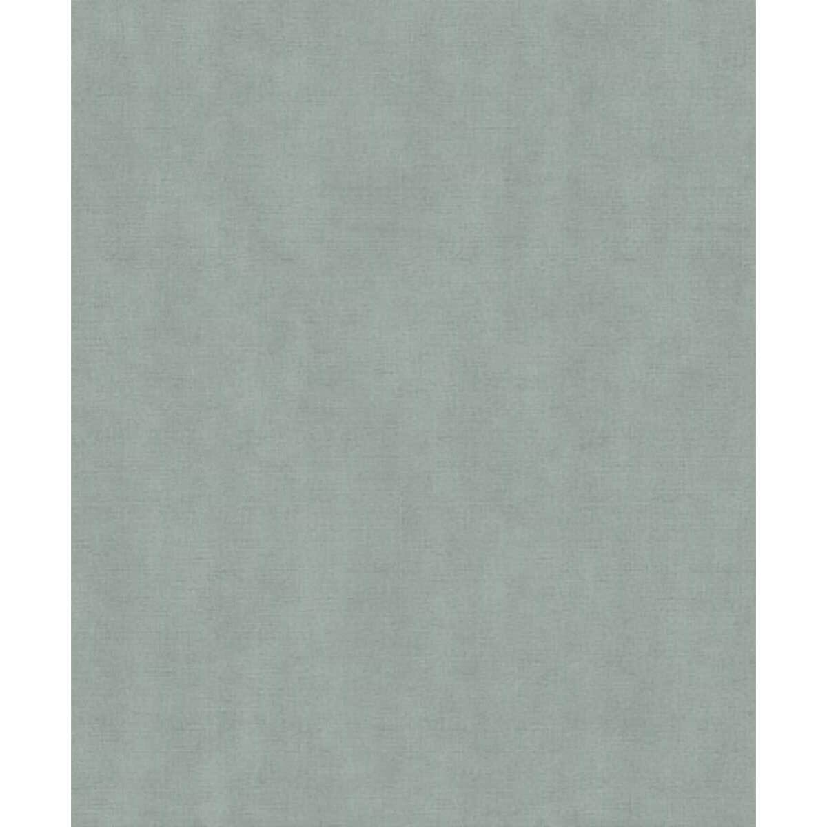 Papier peint uni effet toile lin vert céladon