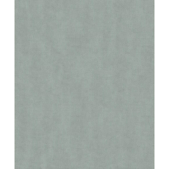 Papier peint uni effet toile lin vert céladon
