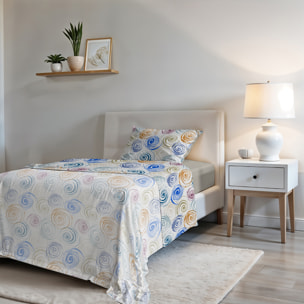 COMPLETO LETTO FASHION, 100% Microfibra, No Stiro - SPIRALS