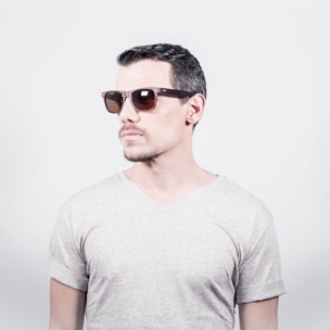 GAFAS DE SOL OCEAN BEACH WOOD de color Marron