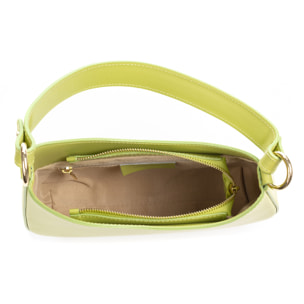 Borsa a tracolla da donna Angolo. Finitura Ruga in vera pelle