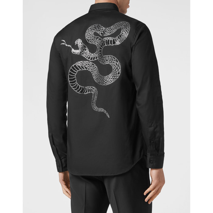 PHILIPP PLEIN Camicia dal taglio slim SNAKE