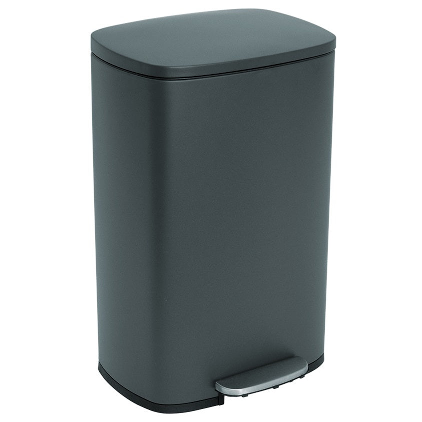 Poubelle à pédale inox ADMIRAL gris 50L