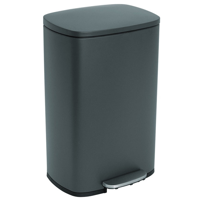 Poubelle à pédale inox ADMIRAL argent 50L