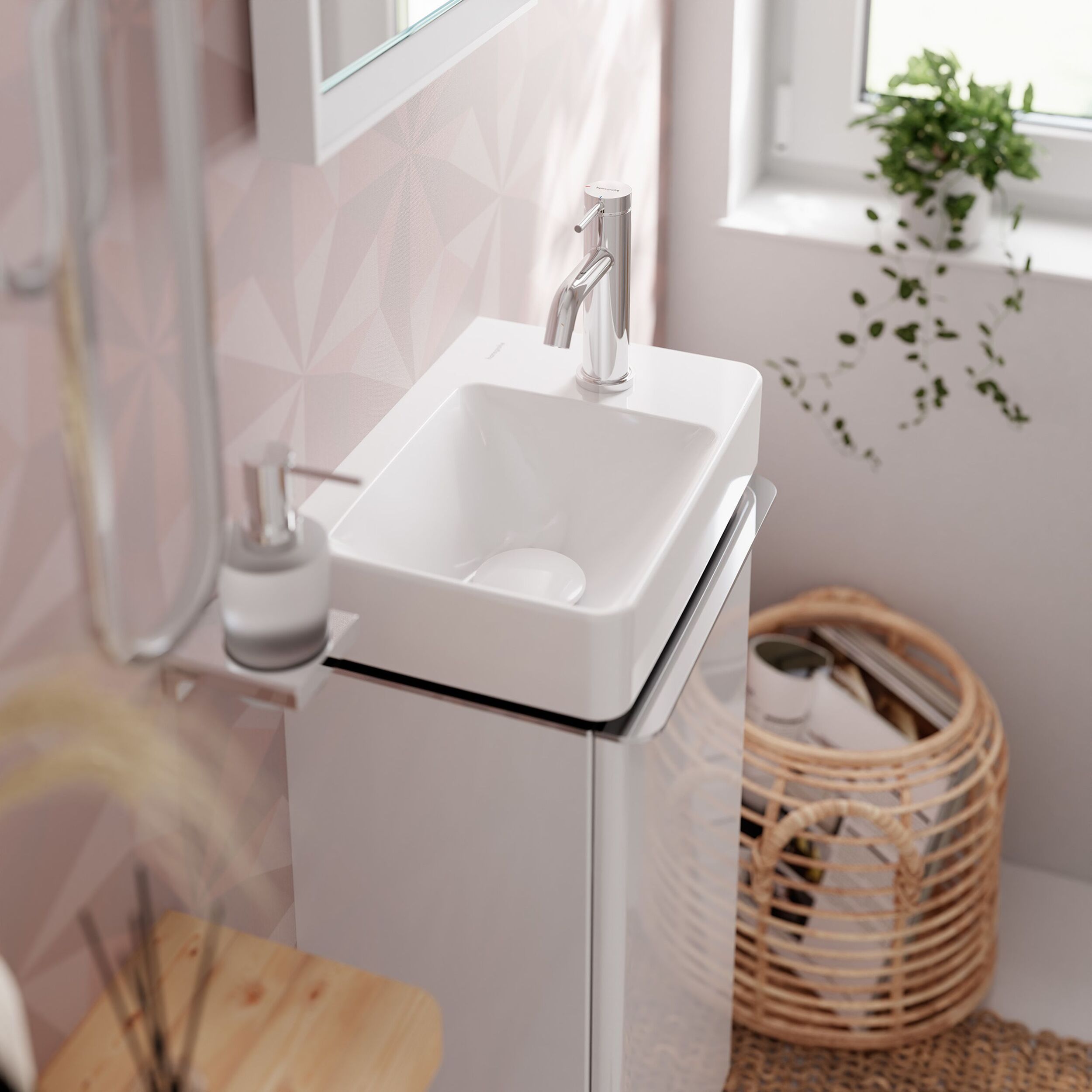 Mitigeur lavabo Tecturis S 80 Ecosmart+ Chromé