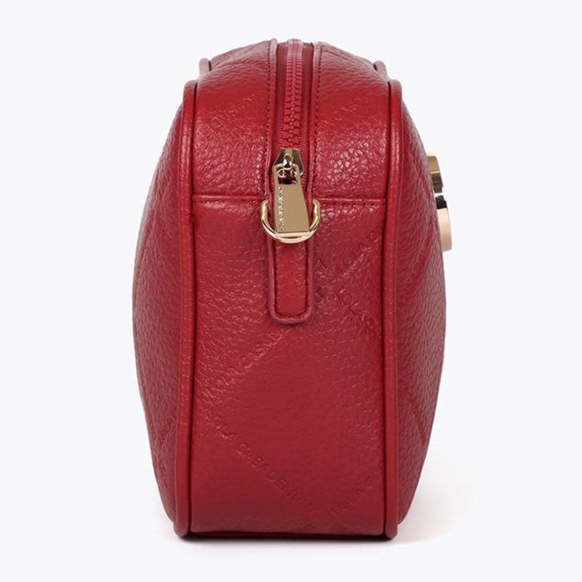 Borsa a tracolla Monogramma rombi Logo Ovale Effetto Pelle
