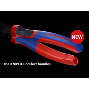 Pince à bec coudé demi-rond 200 mm - KNIPEX - Angle de 40°- 26 22 200