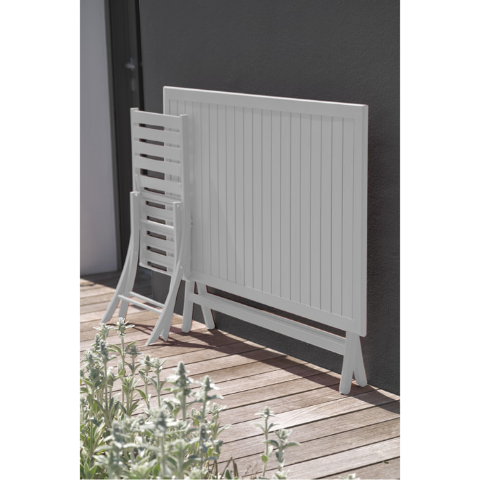 MARIUS - Table de jardin pliante en aluminium