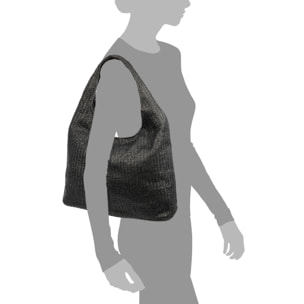 Berbenno Borsa a spalla Donna. Realizzata in rafia sintetica con design intrecciato.