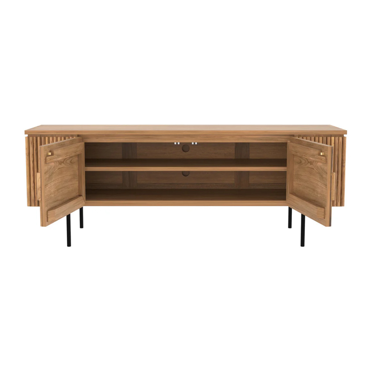 Meuble TV en bois de teck 160 cm - Gordes