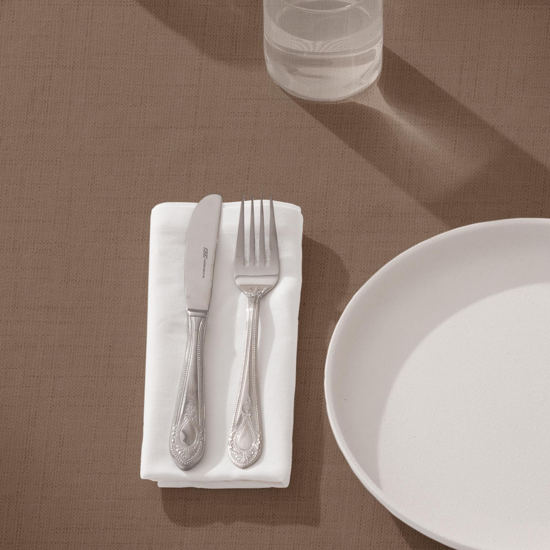 Nappe unie anti-tâches ZEN MOKA