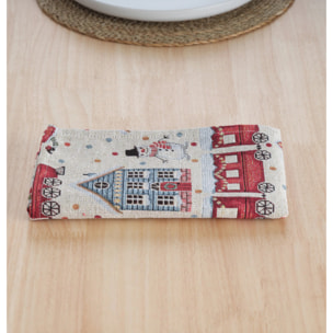 Lot de 2 Serviettes jacquard 33761B 45x45 cm