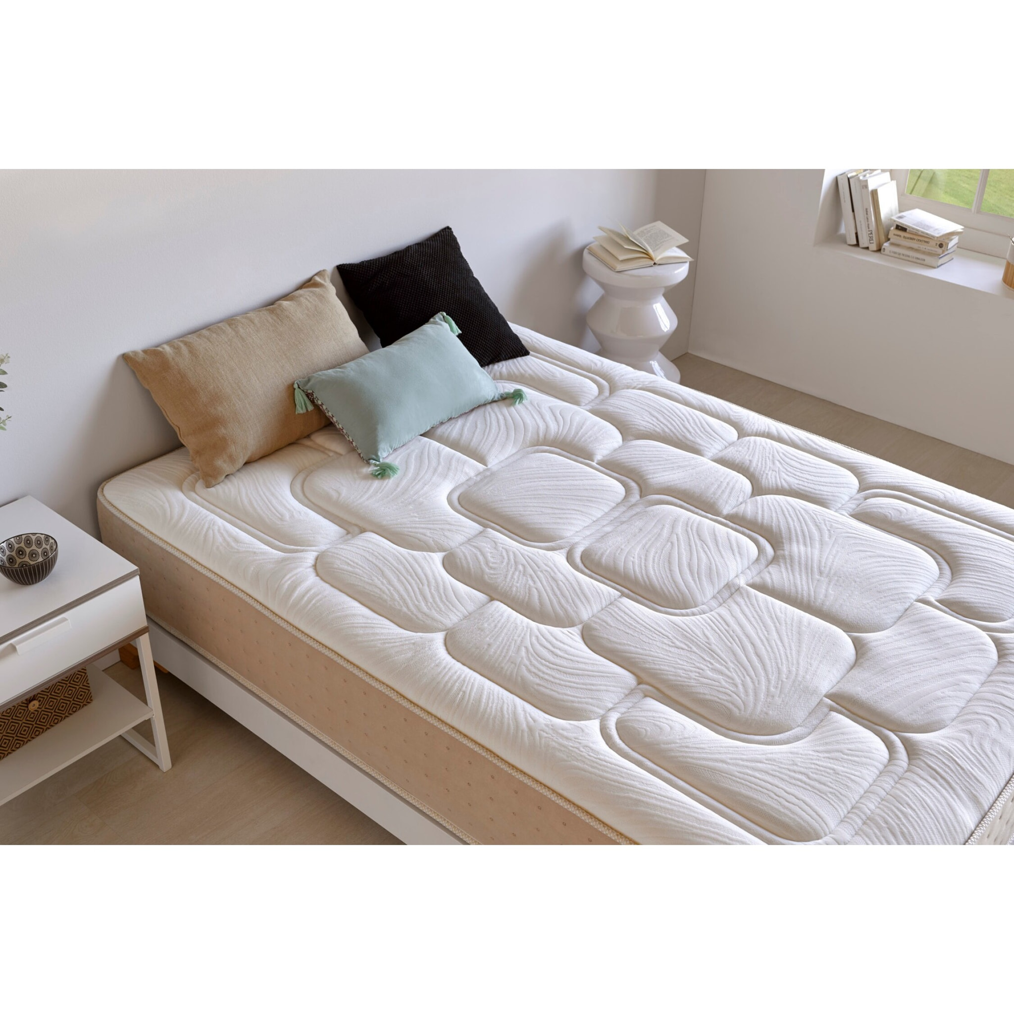 Matelas Royal Prime 30 cm, Ergonomique/relaxation, 2 places - Moonia