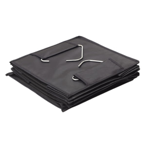 Rangement Suspendu - JE CHERCHE UNE IDEE - Pliable - 5 Cases - Noir