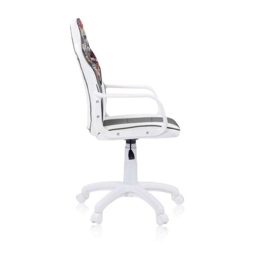 Silla gaming sticker gris DRW Sticker - Blanco - Gris DRW