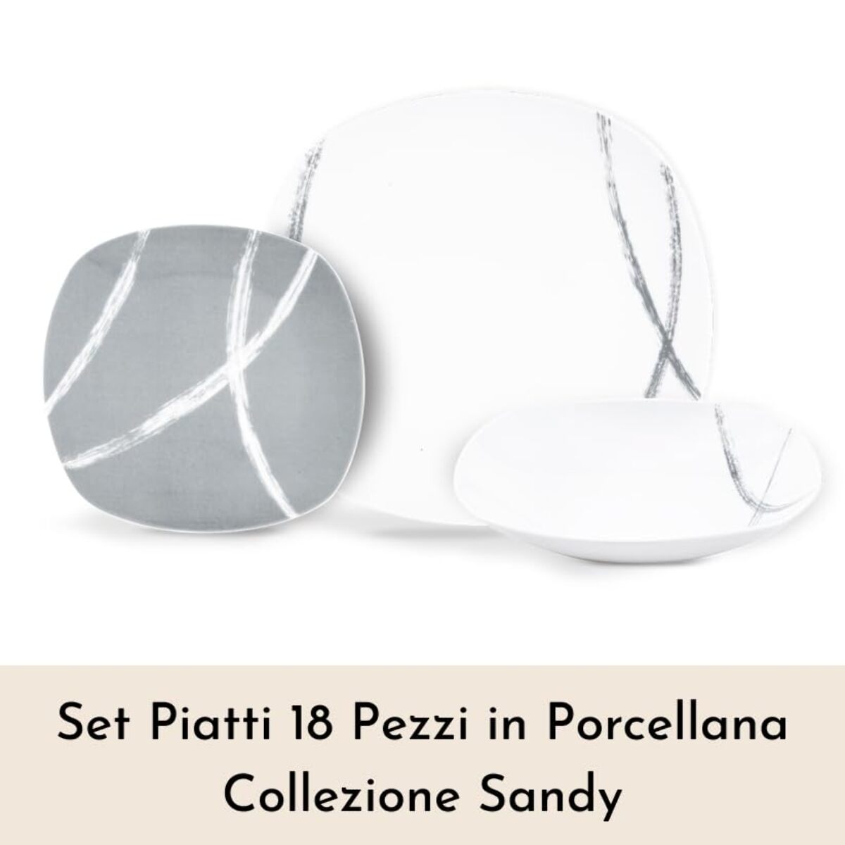 Set tè Quark da 2 pezzi in porcellana