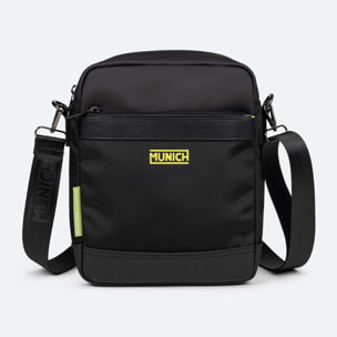 Bandolera Negra de Alta Resistencia con Bolsillo Frontal JUNGLE CROSSBODY