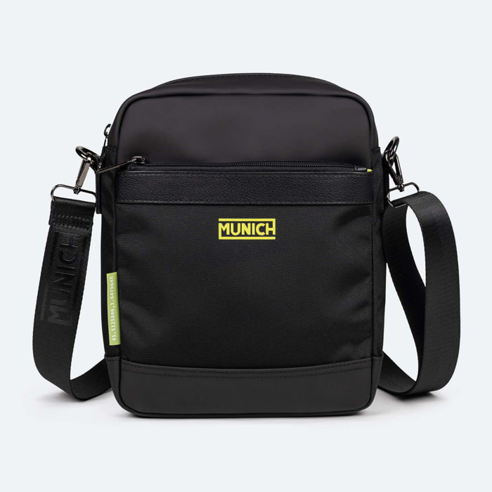Bandolera Negra de Alta Resistencia con Bolsillo Frontal JUNGLE CROSSBODY