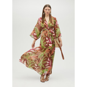 Vestito morbido con stampa floreale