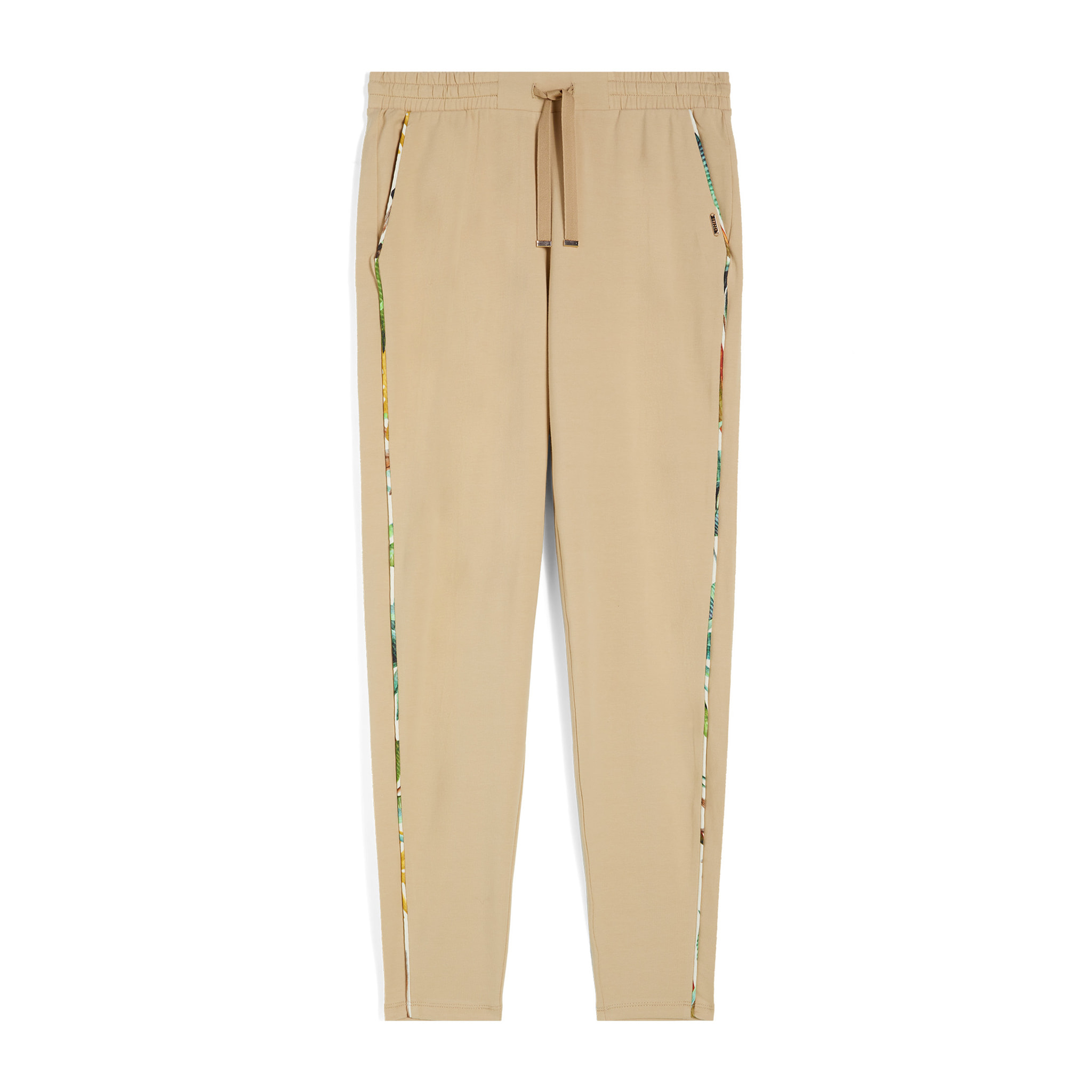 Pantaloni in jersey con dettaglio tropical sulle lunghezze