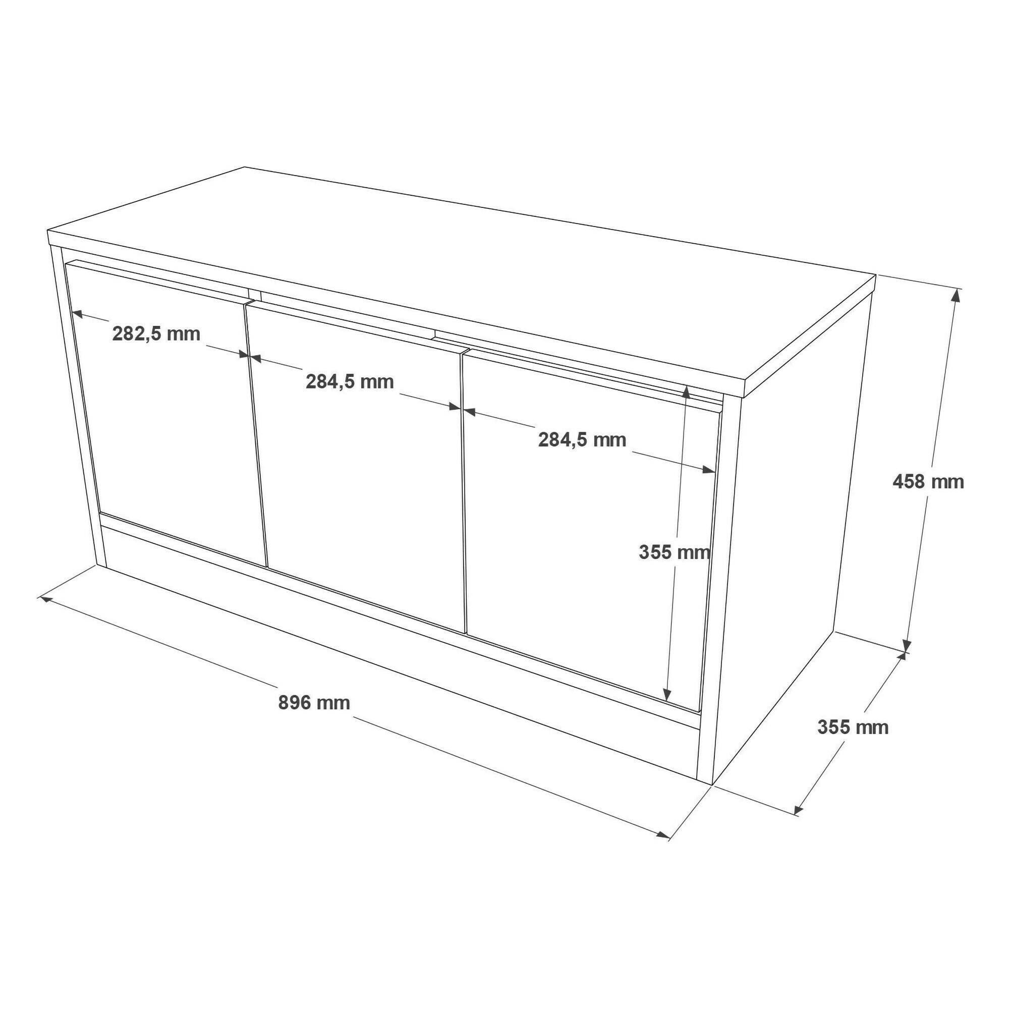 Scarpiera Dpirrell, Mobile portascarpe, Armadio da ingresso multiuso, Mobiletto per calzature, 90x36h46 cm, Bianco