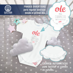 Body bebé personalizado frases algodón