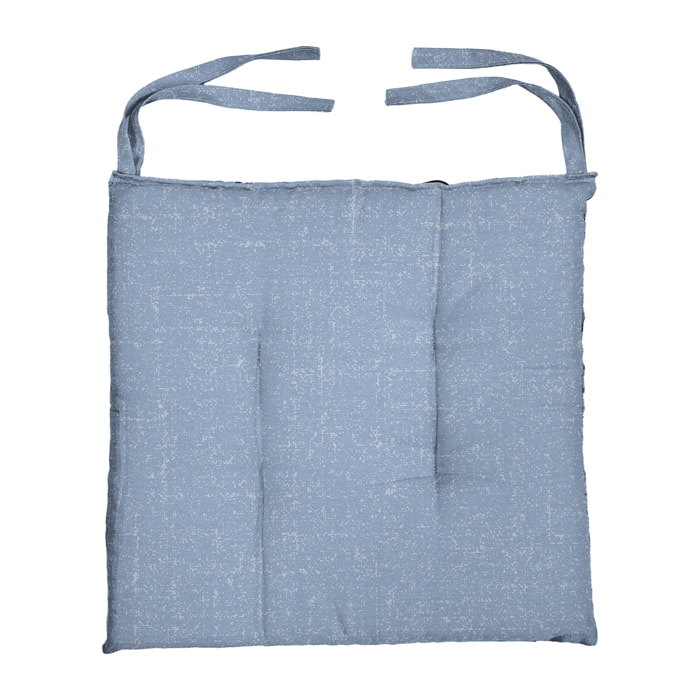 6X CUSCINO SEDIA DIS.TEXTURE AZZURRO 40X40 CM