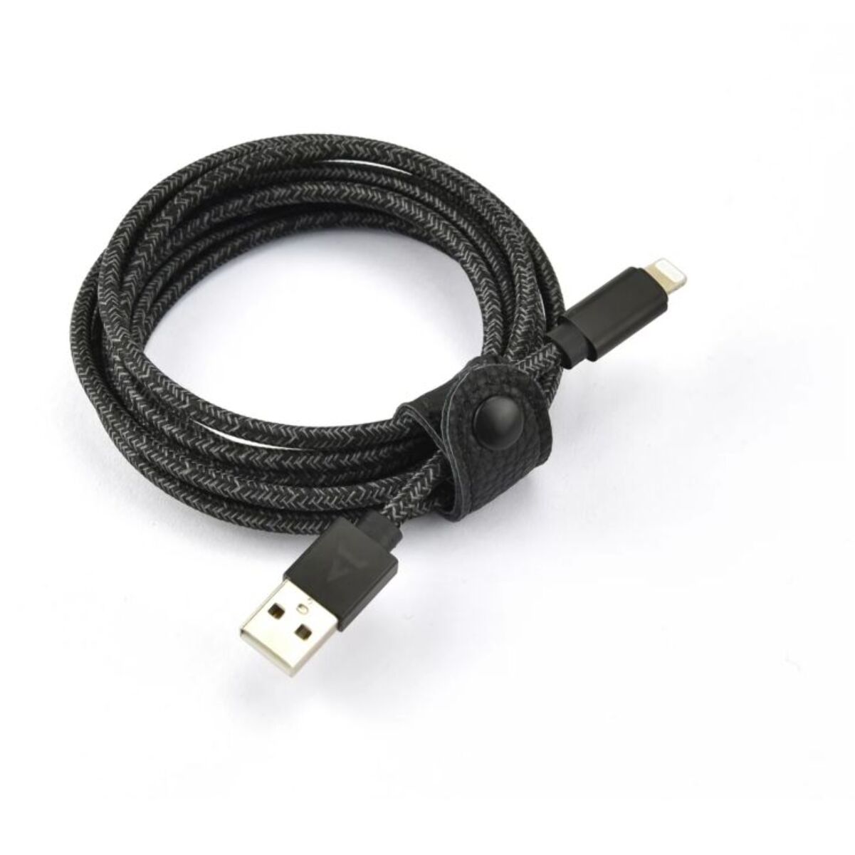 Câble Lightning ADEQWAT vers USB 2M certifié Apple Noir