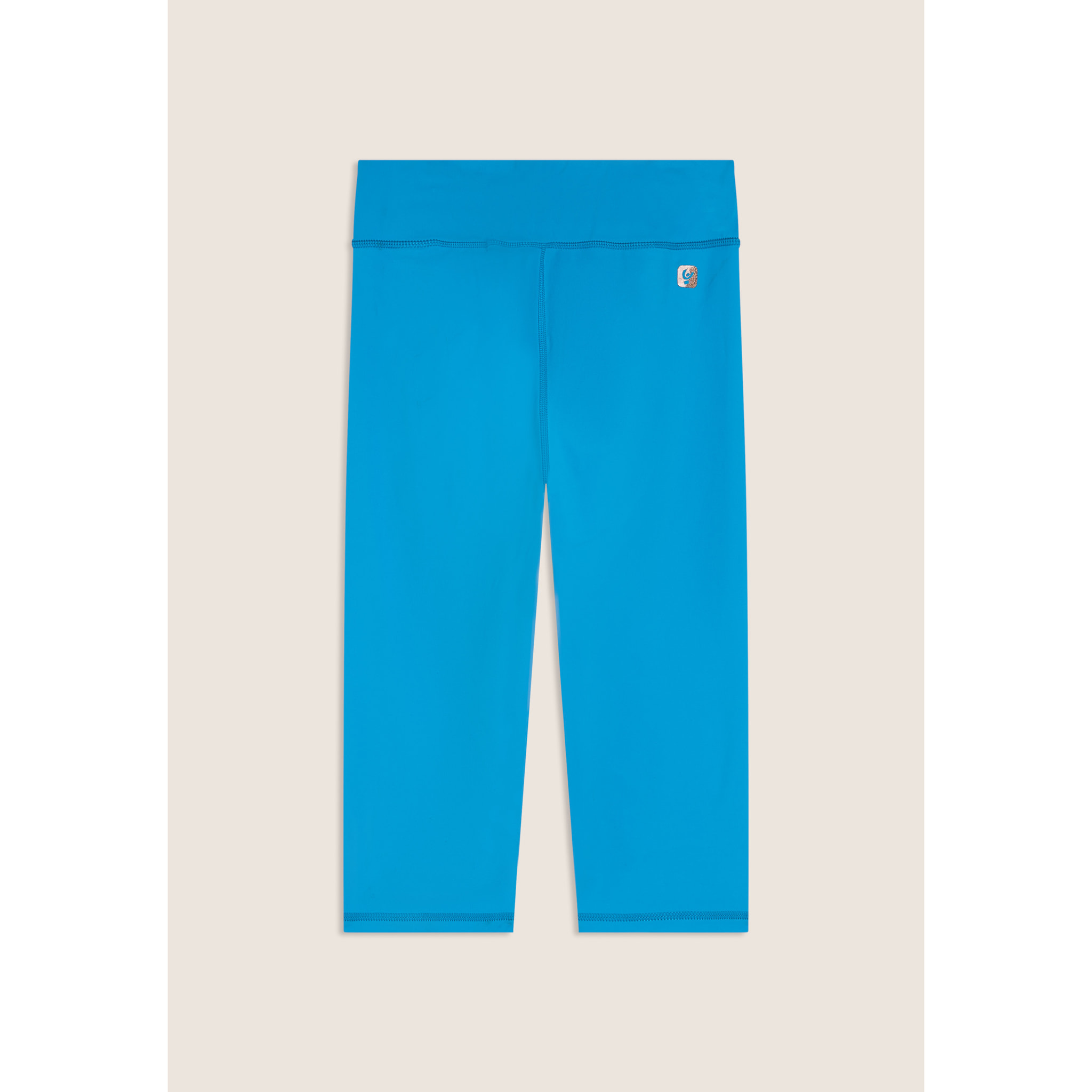 Leggings corsaro vita alta in tessuto tecnico quick dry