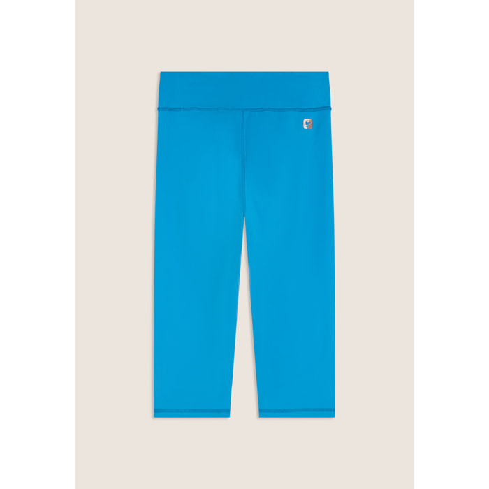 Leggings corsaro vita alta in tessuto tecnico quick dry