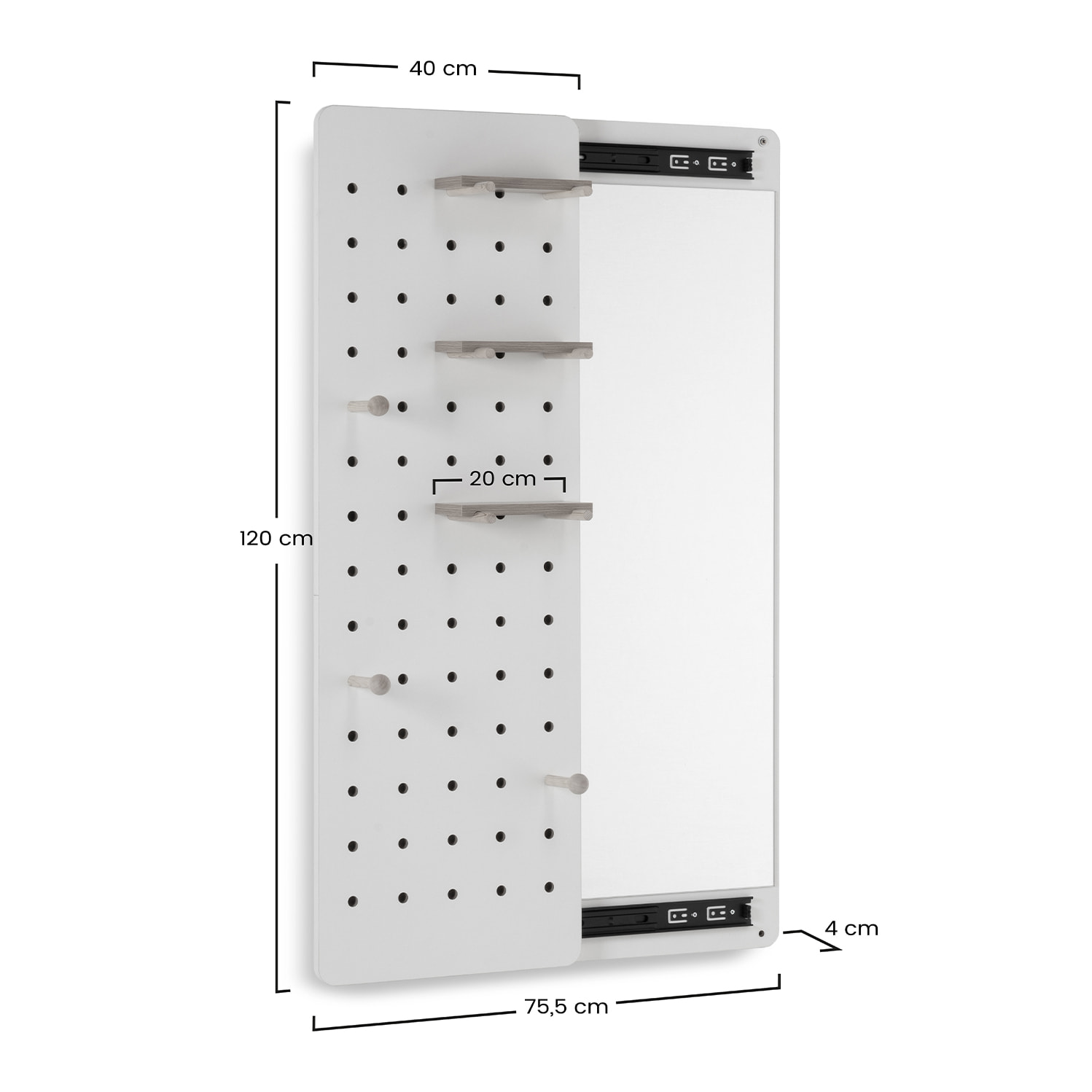 Mueble recibidor con espejo Verona color Blanco