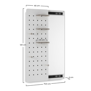 Mueble recibidor con espejo Verona color Blanco