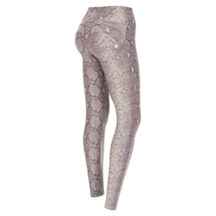 Pantaloni skinny WR.UP® similpelle reptile bordeaux