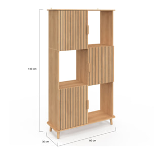Etagère bibliothèque Faustine 6 compartiments